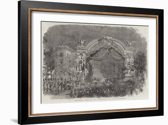 Triumphal Arch on the Boulevards Des Italiens-null-Framed Giclee Print