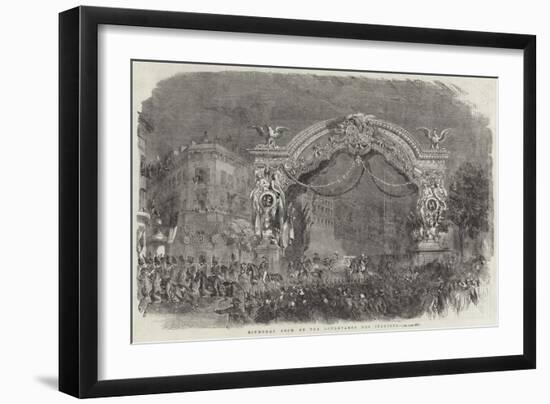 Triumphal Arch on the Boulevards Des Italiens-null-Framed Giclee Print