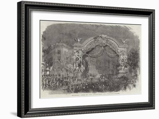 Triumphal Arch on the Boulevards Des Italiens-null-Framed Giclee Print