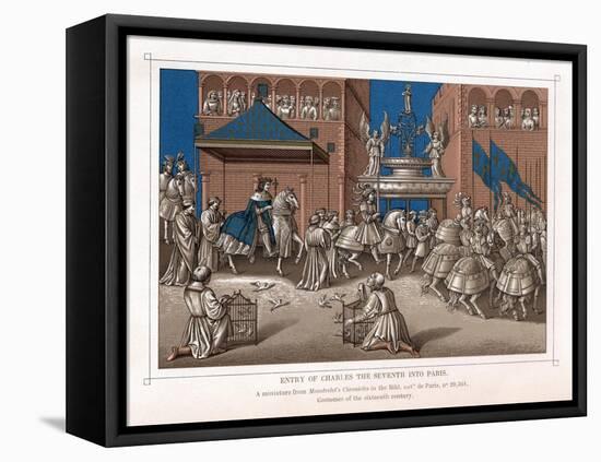 Triumphal Entry of Charles VII, King of France, into Paris, C1435-null-Framed Premier Image Canvas