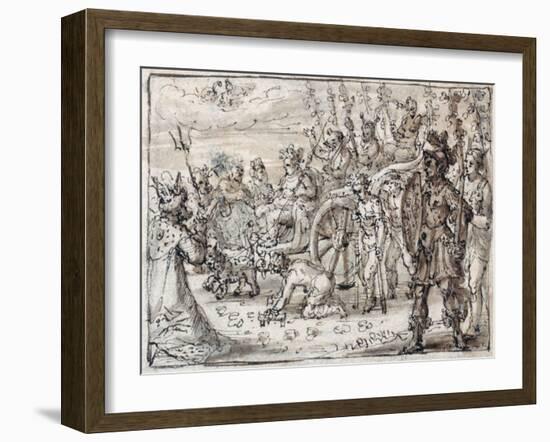 Triumphal Entry of the Indian Bacchus into Thebes-Crispin I De Passe-Framed Giclee Print