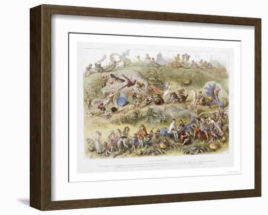 Triumphal March of the Elf King, 1870-Richard Doyle-Framed Giclee Print