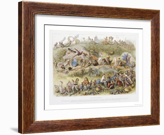 Triumphal March of the Elf King, 1870-Richard Doyle-Framed Giclee Print