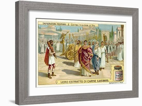 Triumphal Procession of Titus, Rome-null-Framed Giclee Print