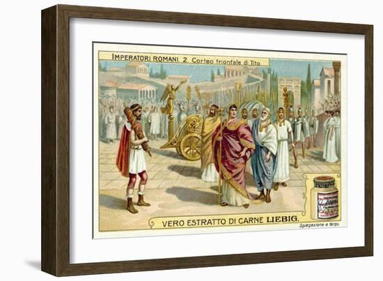 Triumphal Procession of Titus, Rome-null-Framed Giclee Print