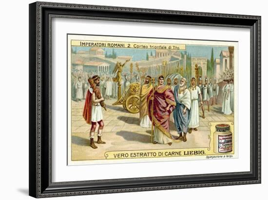 Triumphal Procession of Titus, Rome-null-Framed Giclee Print