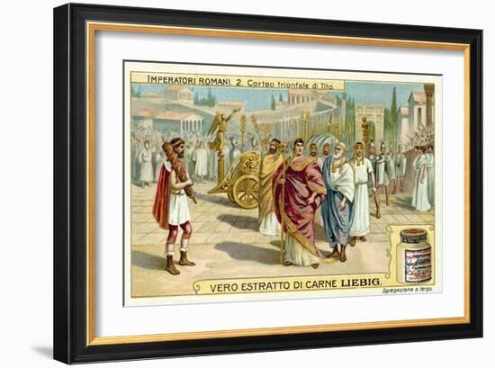 Triumphal Procession of Titus, Rome-null-Framed Giclee Print