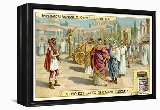 Triumphal Procession of Titus, Rome-null-Framed Premier Image Canvas