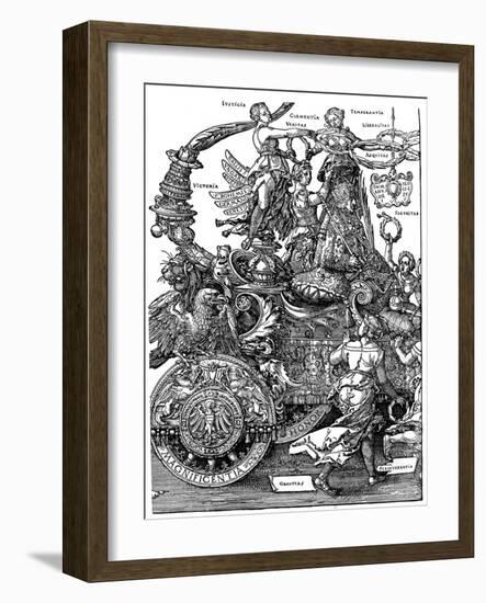 Triumphal Return of Maximilian I, 1512-1522-Albrecht Durer-Framed Giclee Print