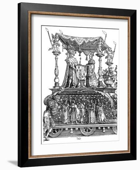 Triumphal Return of Maximilian I, 1515-Albrecht Durer-Framed Giclee Print