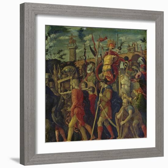 Triumphzug Caesars. (Kopie Nach Gioc.Dondi). Bild Vi-Andrea Mantegna-Framed Giclee Print