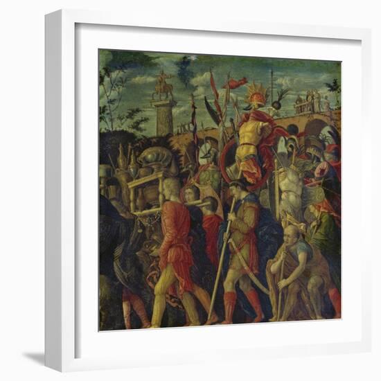 Triumphzug Caesars. (Kopie Nach Gioc.Dondi). Bild Vi-Andrea Mantegna-Framed Giclee Print