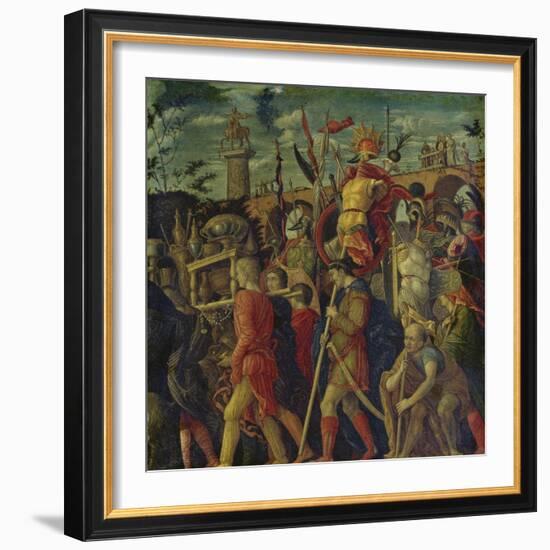 Triumphzug Caesars. (Kopie Nach Gioc.Dondi). Bild Vi-Andrea Mantegna-Framed Giclee Print