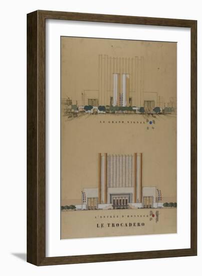 Trocadero 1937 World Fair-Antoine Zaccagnino-Framed Giclee Print