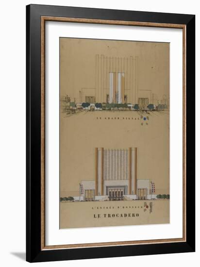 Trocadero 1937 World Fair-Antoine Zaccagnino-Framed Giclee Print