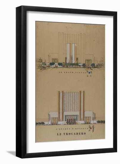 Trocadero 1937 World Fair-Antoine Zaccagnino-Framed Giclee Print