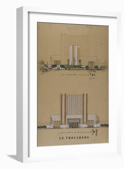 Trocadero 1937 World Fair-Antoine Zaccagnino-Framed Giclee Print