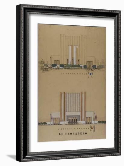 Trocadero 1937 World Fair-Antoine Zaccagnino-Framed Giclee Print
