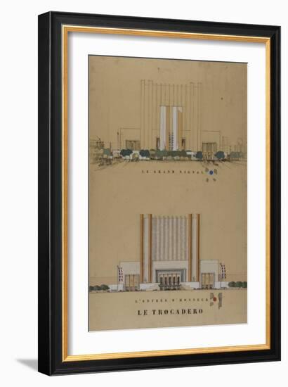 Trocadero 1937 World Fair-Antoine Zaccagnino-Framed Giclee Print