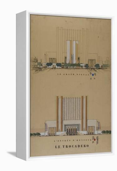 Trocadero 1937 World Fair-Antoine Zaccagnino-Framed Premier Image Canvas