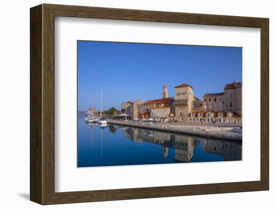 Trogir Harbour, Trogir, Dalmatian Coast, Croatia-Neil Farrin-Framed Photographic Print