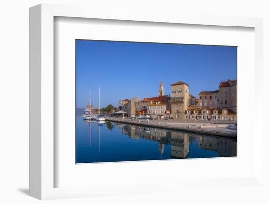 Trogir Harbour, Trogir, Dalmatian Coast, Croatia-Neil Farrin-Framed Photographic Print