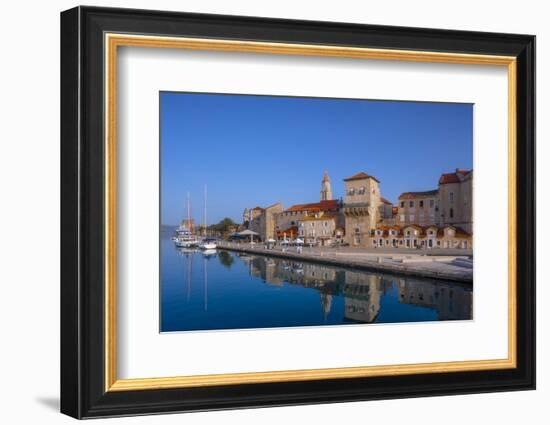 Trogir Harbour, Trogir, Dalmatian Coast, Croatia-Neil Farrin-Framed Photographic Print