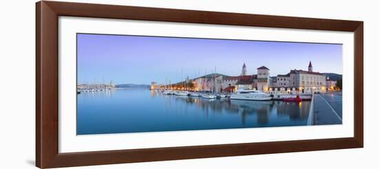 Trogir's Historic Stari Grad (Old Town) Defensive Walls and Harbour, Trogir, Dalmatia, Croatia-Doug Pearson-Framed Photographic Print