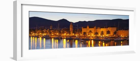 Trogir's Historic Stari Grad (Old Town) Defensive Walls and Harbour, Trogir, Dalmatia, Croatia-Doug Pearson-Framed Photographic Print