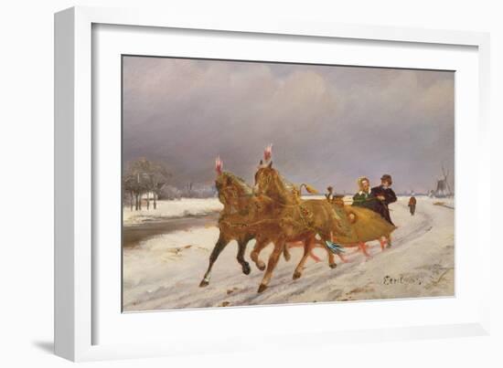 Troika in the Snow-Otto Eerelman-Framed Giclee Print