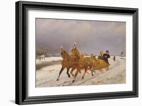 Troika in the Snow-Otto Eerelman-Framed Giclee Print