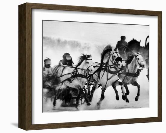 Troika Race at Hippodrome-Stan Wayman-Framed Photographic Print