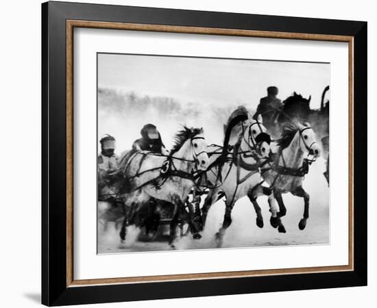 Troika Race at Hippodrome-Stan Wayman-Framed Photographic Print