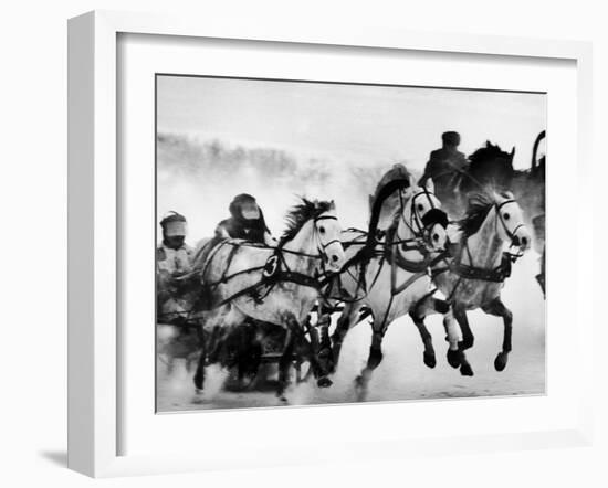 Troika Race at Hippodrome-Stan Wayman-Framed Photographic Print