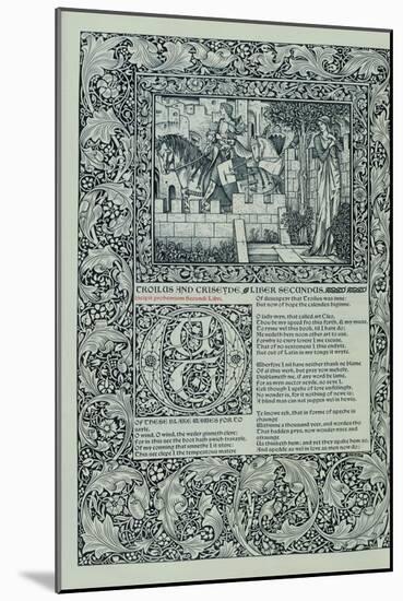 Troilus and Criseyde, Liber Secundus, from 'The Works of Geoffrey Chaucer', 1896-Henry Thomas Alken-Mounted Giclee Print