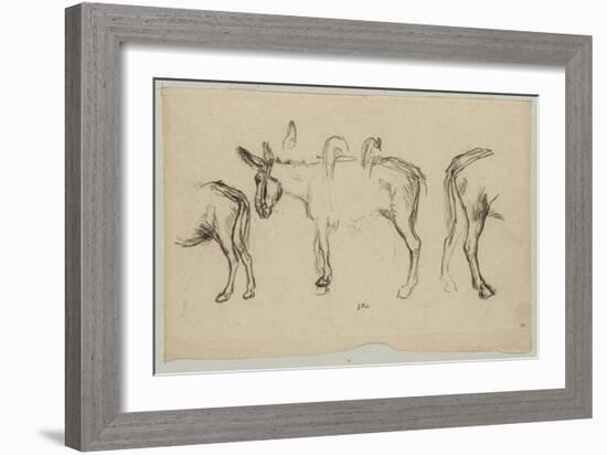 Trois ?des poiur le Matin (1856)-Jean-François Millet-Framed Giclee Print