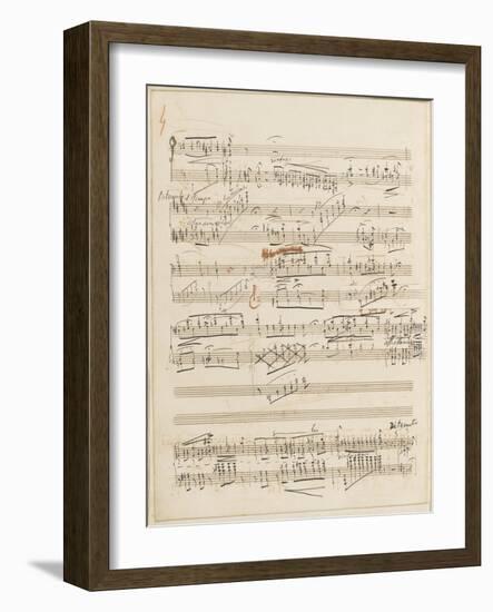 Trois études de concert. Piano. S 144 : page 4-Franz Liszt-Framed Giclee Print