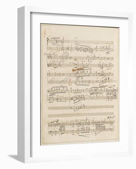 Trois études de concert. Piano. S 144 : page 4-Franz Liszt-Framed Giclee Print