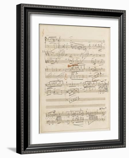 Trois études de concert. Piano. S 144 : page 4-Franz Liszt-Framed Giclee Print