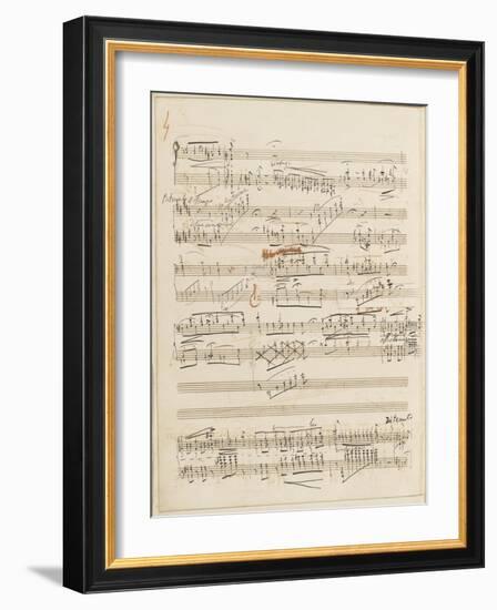 Trois études de concert. Piano. S 144 : page 4-Franz Liszt-Framed Giclee Print