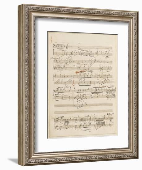 Trois études de concert. Piano. S 144 : page 4-Franz Liszt-Framed Giclee Print