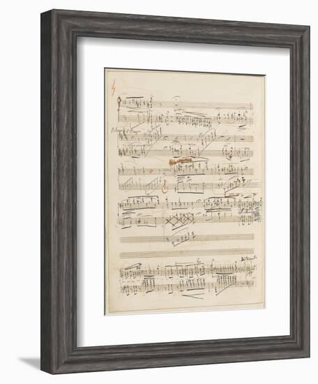 Trois études de concert. Piano. S 144 : page 4-Franz Liszt-Framed Giclee Print