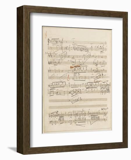 Trois études de concert. Piano. S 144 : page 4-Franz Liszt-Framed Giclee Print