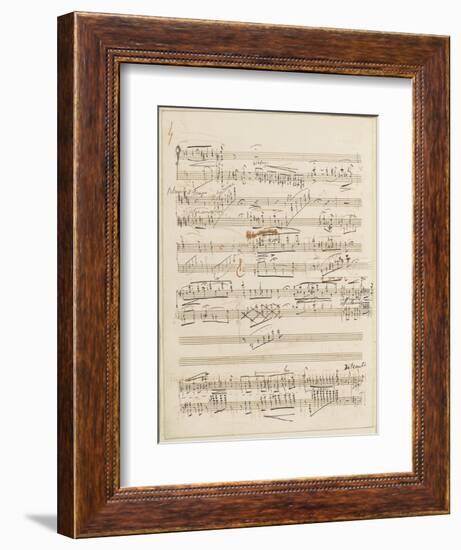 Trois études de concert. Piano. S 144 : page 4-Franz Liszt-Framed Giclee Print