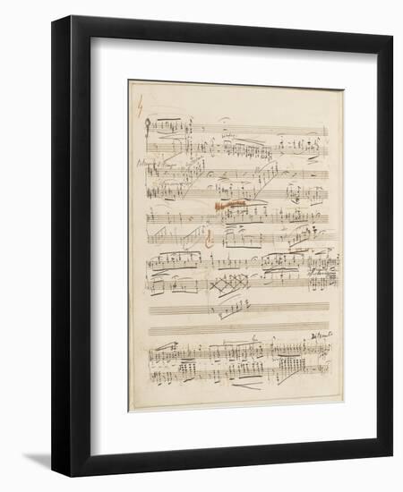 Trois études de concert. Piano. S 144 : page 4-Franz Liszt-Framed Giclee Print