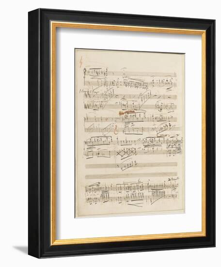 Trois études de concert. Piano. S 144 : page 4-Franz Liszt-Framed Giclee Print