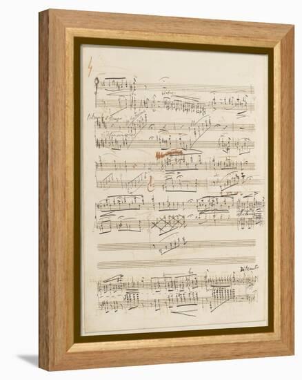 Trois études de concert. Piano. S 144 : page 4-Franz Liszt-Framed Premier Image Canvas