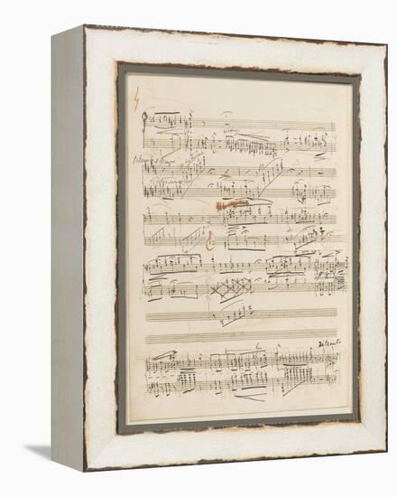 Trois études de concert. Piano. S 144 : page 4-Franz Liszt-Framed Premier Image Canvas