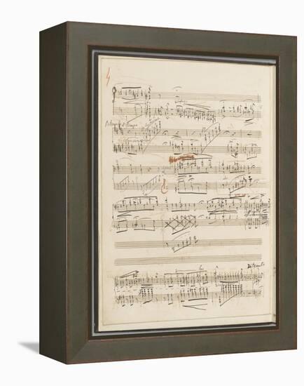 Trois études de concert. Piano. S 144 : page 4-Franz Liszt-Framed Premier Image Canvas