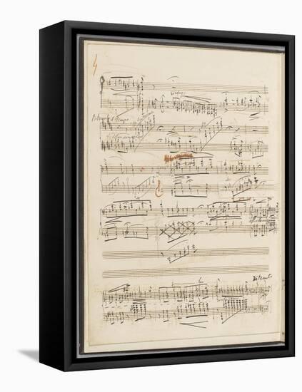 Trois études de concert. Piano. S 144 : page 4-Franz Liszt-Framed Premier Image Canvas
